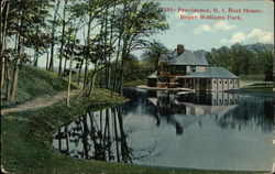 Boat House, Roger Williams Park Postcard