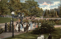 Drinking Fountain at Roger Williams Park Postcard