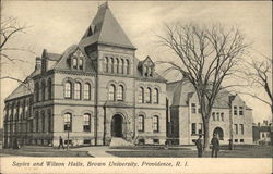 Brown University - Sayles and Wilson Halls Providence, RI Postcard Postcard