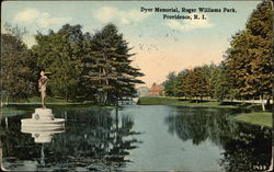 Dyer Memorial, Roger Williams Park Postcard