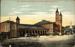 Old Union Passenger Station Providence, RI Postcard Postcard