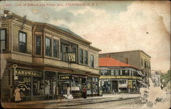 Corner of Elwood and Potter Avenues Postcard