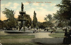 The Fountain in Hayward Park Providence, RI Postcard Postcard