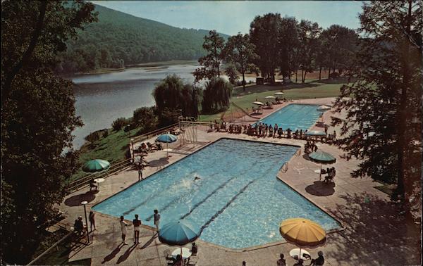 Two Olympic Size Heated Pools at Fred Waring's Shawnee Inn ...