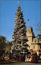 Disneyland at Christmas Postcard