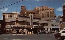 Greyhound Bus and Air Lines Terminal on Washington Boulevard at Grand River Avenue Postcard