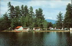 Greenwood Cabins on North Pond - Route 26 Postcard