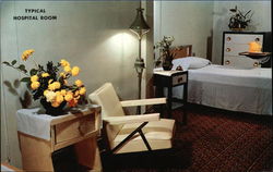 Typical Hospital Room, McMillen Sanitarium Columbus, OH Postcard Postcard