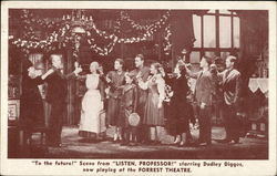 Scene from "Listen Professor!" Postcard