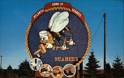 The "Seabee" Center Davisville, RI Postcard Postcard