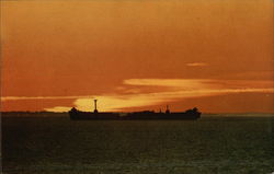 View of Target Ship, "James Longstreet" Postcard