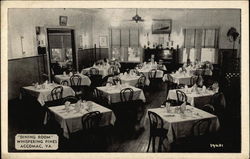 Whispering Pines - Dining Room Postcard