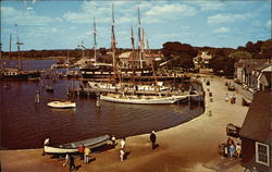 Mystic Seaport - Maritime Museum Connecticut Postcard Postcard