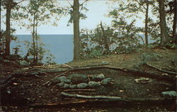 Pilgrim Point, A Favorite Spot at New England, Camp Cherith Alfred, ME Postcard Postcard