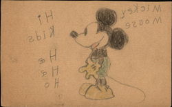 Micky Mouse - Hand-Drawn Postcard