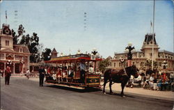 Disneyland - The Main Street Trolley Postcard