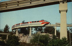 Disneyland - America's First Daily Operating Monorail Trains Postcard