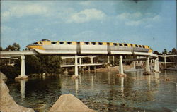 Disneyland - Monorail - Highway in the Sky Postcard