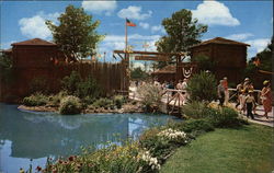 Disneyland - Frontierland Entrance Postcard