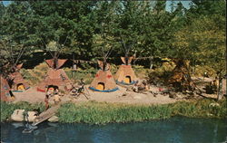 Disneyland - Peaceful Indian Village Postcard Postcard