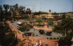 Town Square - Main Street Disney Postcard Postcard