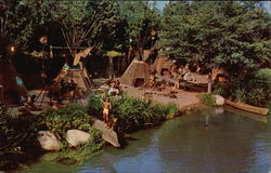 Disneyland - Peaceful Indian Village Postcard Postcard