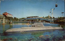 Submarine Ride at Tomorrowland Disney Postcard Postcard