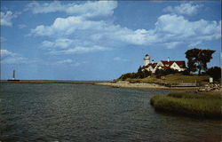 Old Wickford Lighthouse Rhode Island Postcard Postcard