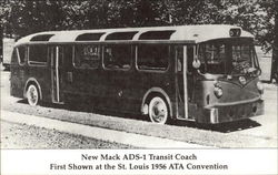 New Mack ADS-1 Transit Coach Buses Postcard Postcard