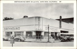 Greyhound Bus Depot Postcard