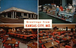 Greyhound Bus Terminal and Post House Kansas City, MO Postcard Postcard