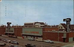 Greyhound Bus Station and Post House Cafeteria Fresno, CA Postcard Postcard