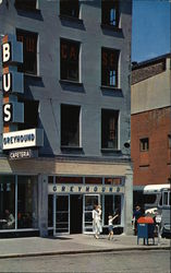 The Greyhound Bus Terminal Postcard