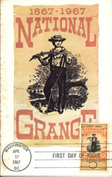 National Grange, 1867-1967, First Day of Issue Postcard