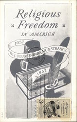 Religious Freedom in America 1657-1957 Maximum Cards Postcard Postcard