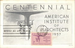 Centennial - American Institute of Architects - 1957 Maximum Cards Postcard Postcard