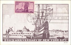 300th Anniversary of New York City Maximum Cards Postcard Postcard