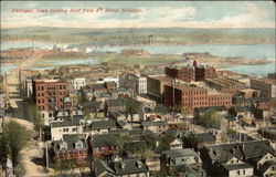 City View looking East from 4th Street Elevator Dubuque, IA Postcard Postcard