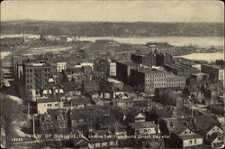 Looking East from Fourth Street Elevator Postcard