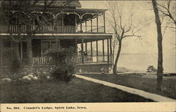 Crandel's Lodge Spirit Lake, IA Postcard Postcard