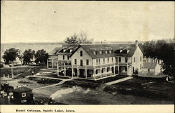 Hotel Orleans Spirit Lake, IA Postcard Postcard