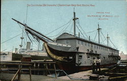 The Constitution "Old Ironsides", Charlestown Navy Yard Boston, MA Postcard Postcard