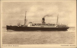 Cunard RMS Samaria - Tonnage 20,000 Postcard