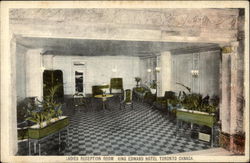 King Edward Hotel - Ladies Reception Room Postcard