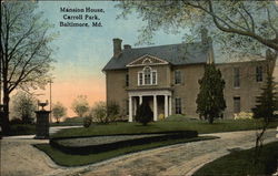 Mansion House at Carroll Park Baltimore, MD Postcard Postcard