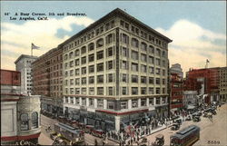 5th and Broadway Los Angeles, CA Postcard Postcard