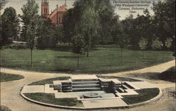 The Famous Sulphur Springs, Ohio Wesleyan University Campus Postcard