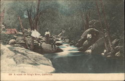 A Scene on King's River California Postcard Postcard