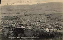 View from Monument Mountain Housatonic, MA Postcard Postcard