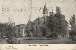 Fargo College North Dakota Postcard Postcard